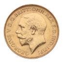 1912 George V Large Head UK Half Sovereign Coin