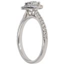 18ct White Gold 0.52ct Brilliant Cut Diamond Cluster Ring