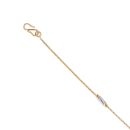 22ct Yellow and White Gold Dropper Beaded Fancy Bracelet 7"