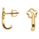 22ct Yellow Gold Fancy Flower Stud Earrings