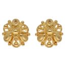 22ct Yellow Gold Filigree Stud Earrings