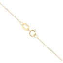 9ct Yellow Gold Purple Cubic Zirconia Heart Pendant and Chain 18"