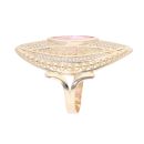 14ct Yellow Gold Pink Gemstone Ring