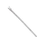 Platinum 8.00ct Brilliant Cut Lab Grown Diamond Tennis Bracelet 7"