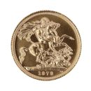 1979 Elizabeth II Decimal Portrait UK Full Sovereign Coin