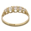 18ct Yellow Gold 0.40ct Brilliant Cut Diamond Five Stone Ring