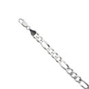 Silver Figaro Bracelet 8.5"