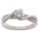 18ct White Gold 0.50ct Brilliant Cut Diamond Solitaire Ring