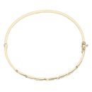 14ct Yellow Gold Greek Key Hinged Bangle