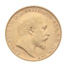 1909 Edward VII Large Head UK Half Sovereign Coin