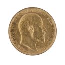 1905 Edward VII Large Head Australia Full Sovereign Coin