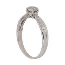 9ct White Gold 0.25ct Brilliant Cut Diamond Cluster Ring