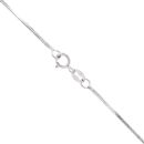 9ct White Gold Heart Drop Pendant and Chain 16"