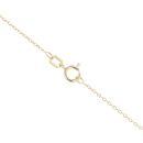 Children's 14ct Yellow Gold Mother Mary Pendant And Chain 18"