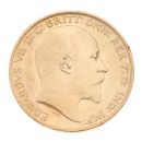 1905 Edward VII Large Head UK Half Sovereign Coin
