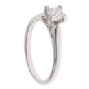 14ct White Gold 0.35ct Princess Cut Diamond Solitaire Ring