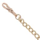 9ct Yellow Gold Albert Bracelet 8.5"