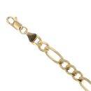9ct Yellow Gold Figaro Bracelet 7"