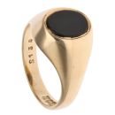 9ct Yellow Gold Onyx Signet Ring