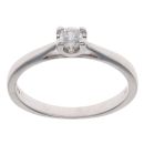 18ct White Gold 0.10ct Brilliant Cut Diamond Solitaire Ring