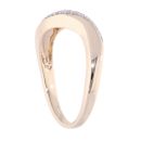 9ct Yellow Gold Diamond Scrolling Ring