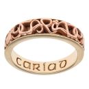 9ct Yellow And Rose Gold Cariad Vine Of Life Clogau Ring