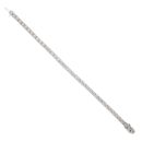 9ct White Gold 4.00ct Brilliant Cut Diamond Tennis Bracelet 7"
