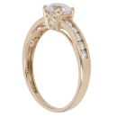 9ct Yellow Gold Cubic Zirconia Single Stone Ring