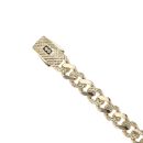 14ct Yellow Gold Monaco Classic Alternate Flex Lock Curb Bracelet 8.5"