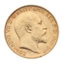 1908 Edward VII Large Head UK Half Sovereign Coin