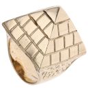 9ct Yellow Gold Pyramid Ring