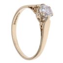 9ct Yellow Gold Cubic Zirconia Single Stone Ring