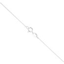 Silver Cubic Zirconia Locket And Chain 18" By Icesia
