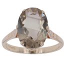 9ct Yellow Gold Smoky Quartz Fancy Ring