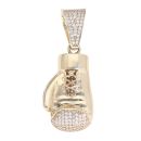 9ct Yellow Gold Cubic Zirconia Boxing Glove Pendant