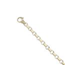 9ct Yellow and White Gold Fancy Bracelet 7.5"
