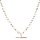 9ct Yellow Gold Curb T-Bar Chain 18"