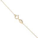 9ct Yellow Gold Tennis Racket Pendant and Chain 18"
