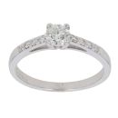 18ct White Gold 0.50ct Brilliant Cut Diamond Solitaire Ring