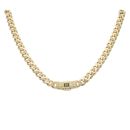 14ct Yellow Gold Monaco Classic Alternate Flex Lock Curb Chain 22"