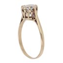 9ct Yellow Gold Cubic Zirconia Solitaire Ring