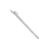 Platinum 12.00ct Brilliant Cut Lab Grown Diamond Tennis Bracelet 7"