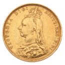 1893 Victoria Jubilee Head Australia Full Sovereign Coin