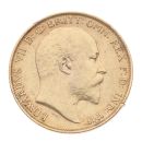 1903 Edward VII Large Head UK Half Sovereign Coin
