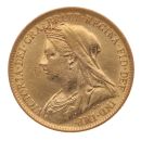 1898 Victoria Old Head UK Half Sovereign Coin