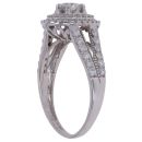 9ct White Gold 1.00ct Brilliant Cut Diamond Cluster Ring