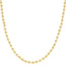 22ct Yellow Gold Embossed Knitted Bead Chain 24"