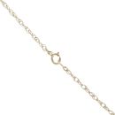 9ct Yellow Gold 0.05ct Diamond Golden Jubilee Ingot Pendant And Chain 18"