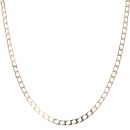9ct Yellow Gold Square Curb Chain 18"