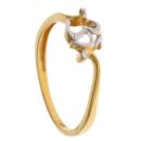 22ct Yellow and White Gold Om Ring